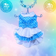 BAJU KUCING MURAH / BAJU KUCING LUCU / BAJU DRESS KUCING POLKA BIRU / BAJU ANJING / BAJU KUCING PERSIA / ANGGORA / HIMALAYA / POM