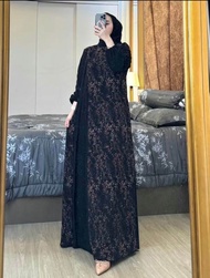 MELATI Dress Baju Gamis Wanita Terbaru Mewah Viral Terlaris Busana Muslim Dewasa Kekinian Hari Raya Model Baru Marmer Kalela