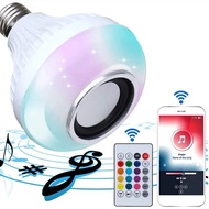 E27 Bluetooth Music Speaker Bulb 85-265V DJ Disco Light RGBW Dimmable Bulb Remote Control For Home L