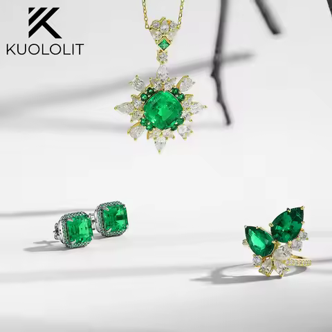 KT Customize Lab Grown Diamondd Ring and earrings Fine Jewelry Engagement Rings for Women