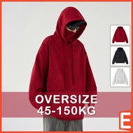 [M-6XL] Plus Size Hoodie Men Autumn Winter Thermal Hooded Long Sleeve False Two Pieces Tops with Poc