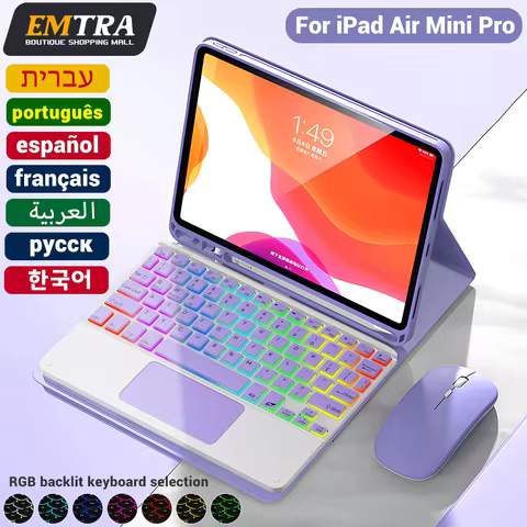 Backlight iPad magic keyboard For iPad Pro 11 2021 2020 Mini 5 6 10.2 9/8/7th 2018 2017 5 6th Pro 11