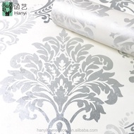 Silver Batik Wall Wallpaper 8m to 9m x 45cm