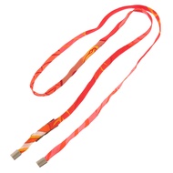 Like new Hermes Petit H Silk Orange Necklace 0519 [Pre-owned] HERMES