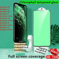 OnePlus 6 6T 7 7T 8 8T 9 9E 9R Pro 5G / Chlorophyll phone tempered glass screen protector