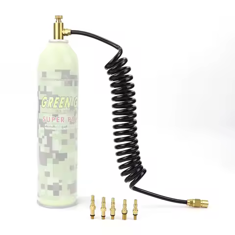 HPA Coil line Remote Hose For Green Red Black Canisters With Quick Disconnect Coupler Fit KSC/KWA,KJ