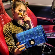 Beg Wanita Bercahaya LED Merentas Sempadan Terlaris Beg Petang Fesyen Gentian Optik Beg Wanita Kebah