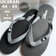 Fipper Sandals Classic Flip Flops Rubber Slippers Size [JUMBO] 44 - 45