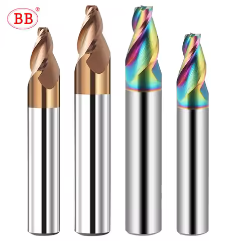 BB Carbide Tapered End Mill Angular CNC Machning Cutter Metal Router Bit 0.5 1 1.5 2 3 8 10 15 Degre