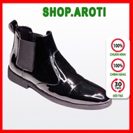 AROTI Men's High-top Height Increasing Boots 3cm Welded Form Black - CB520-B-shop.aroti