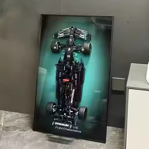 LED Metal Display wall mount for LEGO 42171 42206 42207 , For Ferrari SF-24,For Red Bull RB20,For Me