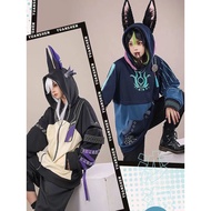 Genshin Impact Tighnari cosplay Costume Cyno Derivative Clothing  Sweatshirt Anime game  Long Sleeve