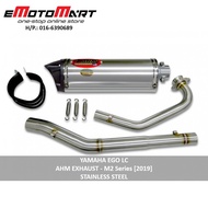 AHM Exhaust - Yamaha Ego Lc - M2 Series  'AHM 4-STROKE [M2] R. EXHAUST - EGO-LC [STAINLESS]