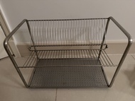 IKEA 不銹鋼碗碟瀝水架