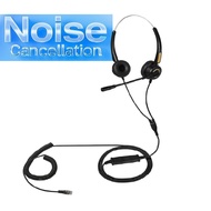 Binaural call center RJ headset with QD cable, IP telephone headset,earphone,VOIP telephone headset