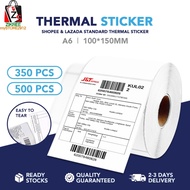 GOPACK A6 Thermal Sticker Roll | Airway Bill | Barcode Shipping Label | Kurier Sticker 100*150mm GP0006
