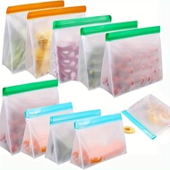 Reusable Silicone Food Storage Bag, Leak Proof And Reusable Freezer Bag, Travel/home Storage Bag -1 