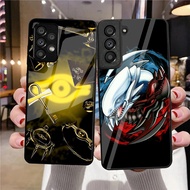 Yu-Gi-Oh 04 Tempered Glass Phone Case For Samsung Galaxy A10 A14 A16 A25 A35 A22 4G A32 A33 A34 A40 