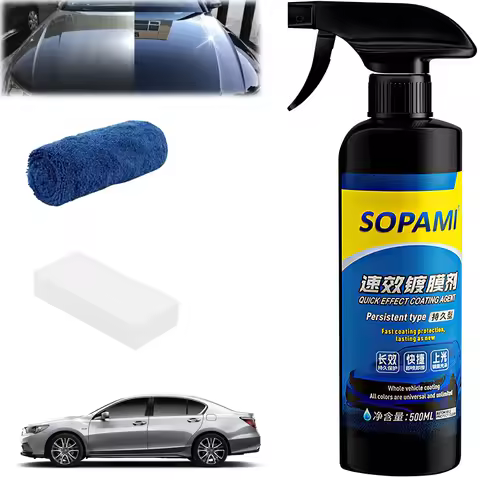 Car Coating Spray,Quick Effect Coating Agent,Quickly Coat Car Wax,Car Scratch Wax Polish Spray Water