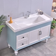 New Floor Laundry Tub with Washboard Bathroom Mirror Cabinet Combination Modern Minimalist Bathroom Wash Wash Bathroom Cabinet