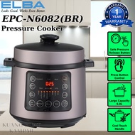 ELBA 6.0L PRESSURE COOKER EPC-N6082(BR) / EPC-N6082 // MORGAN 6L PRESSURE COOKER MPC600TC