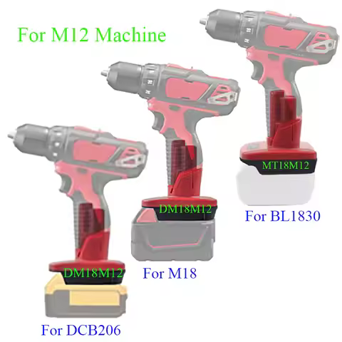 MT18M12 DM20M12 Adapter Converter For Makita For Dewalt 18V 20V For M18 Lithium Ion Battery For Milw