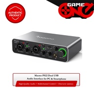 Maono ProStudio PS22 Dual USB Audio Interface for PC & Smartphone - Gray