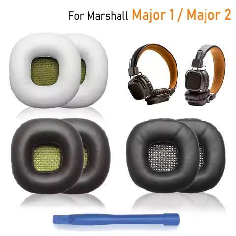 2Pcs Replacement Earpads For Marshall Major 1 2 Headphones Ear Pads Cushion Cover Major II I Foam Pa