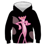 เสื้อแจ็กเก็ตกันหนาว มีฮู้ด พิมพ์ลายการ์ตูนอนิเมะ Pink Panther 3D แฟชั่น สําหรับเด็กผู้ชาย ผู้หญิง อายุ 4-14 ปี 2022