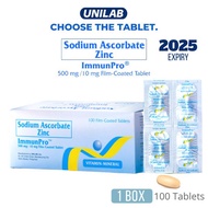 ㍿Unilab Immunpro Sodium Ascorbate With Zinc 100 Tablets