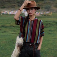 【會呼吸的藏地情書】新中式復古藏風/雪域遊牧襯衣