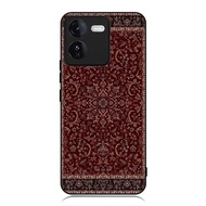 Phone Case HP iQOO Series 13 12 Z9 Z9x Z9s Z8 Z7 Z7s Z7x Z7 TPU Rubber Turkish Red Rug