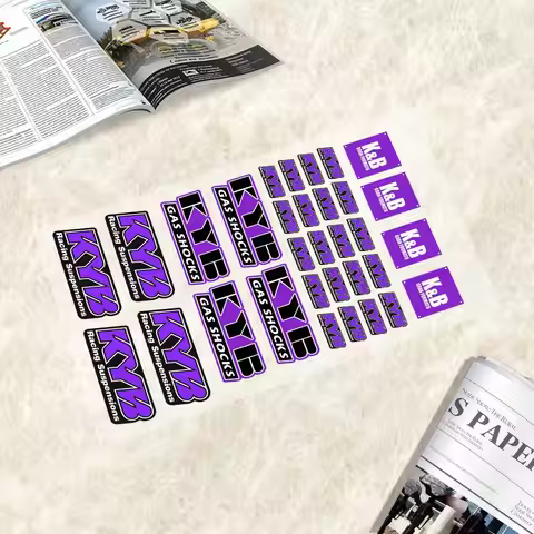 Purple A-kyb-b Japanese Motorcycle Sticker Suitable For Motorcycle Body Reflective Car Sticker Helme