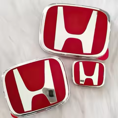 Car Logo Front Grille Trunk Steering Wheel Emblem Decorate Sticker For Honda 2006-2025 Civic FIT HRV