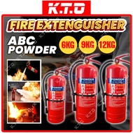 Pemadam Api Mudah Alih Serbaguna Serbuk ABC 6kg / 9kg / 12kg / Fire Extinguisher