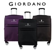 Giordano Lightweight Suitcase 20" 24' 28' Expandable EVA Fabric Trolley Softcase Travel Luggage Bags