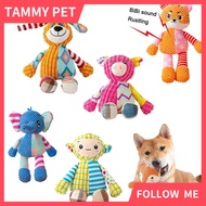 Dog Plush Toy Animal Shape Squeaky Toys Dogs Cats Interactive Cleaning Teeth Chew Toys