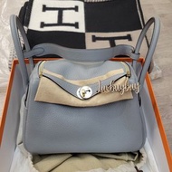 🈹🈹🈹♥️♥️現貨🎁陪驗🎉HERMES LINDY 26 P0 GRIS PANTIN CP 木偶灰 淡金扣 (無肩帶膜) 