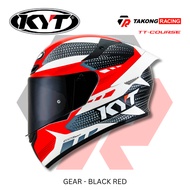 KYT Helmets TT Course Gear Black Red