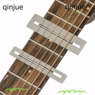QINJUE 2Pcs Fingerboard Protector, Luthier Tools Silver Fretboard Protector, Durable Guitar Tool Met