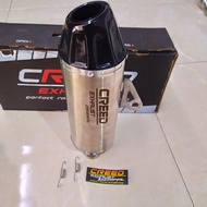Best Quality Silincer Knalpot racing CREED EXHAUST Original Slencer only inlet 38mm KLX CRF WR 155