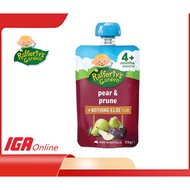 [EXP 10/2026] Rafferty's Garden 4+ Months Organic Baby Food Puree Pear & Prune ( 120g ) Baby Puree