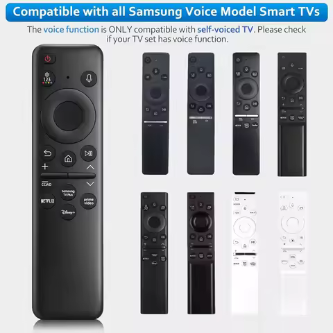 New BN59-01432A Voice Remote for Samsung OLED Neo QLED Crystal UHD Frame Solar CU8000 DU8000 CU7000 