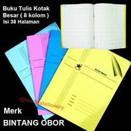 (1 PACK contains 10) Large Box Notebook TorchBINTANG 38 Sheets (8 Columns) - 2 cm Mandarin Book for 