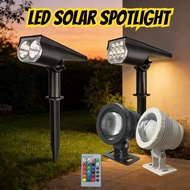 LED Solar Spotlight Courtyard Garden Wall Lamp Outdoor Waterproof Spotlight Solar Lawn Light