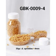 GBK-0009-4 Sprinkles sprinkle sprinkel 30 gram mutiara emas yamama