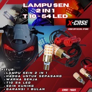 2-Mode 54 Led 2-in-1 Turn Signal Light Universal T10 Xcase Turn Signal