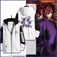 YT2 Demon Slayer Kokushibo anime zipper Hoodie coat jacket Unisex Top YT2