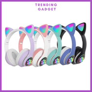Cat Headphone Folding WIFI Wireless Bluetooth Headphone 5.0 Cat Ear Headset For SmartPhone Tablet Ea