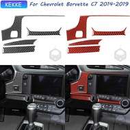 For Corvette C7 Accessories Interior 2014-2019 Central Control Navigation Carbon Fiber Trim Decal Au